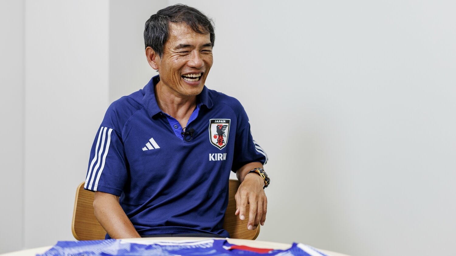 U-17アジアカップ連覇について語る森山監督　©︎Kiichi Matsumoto