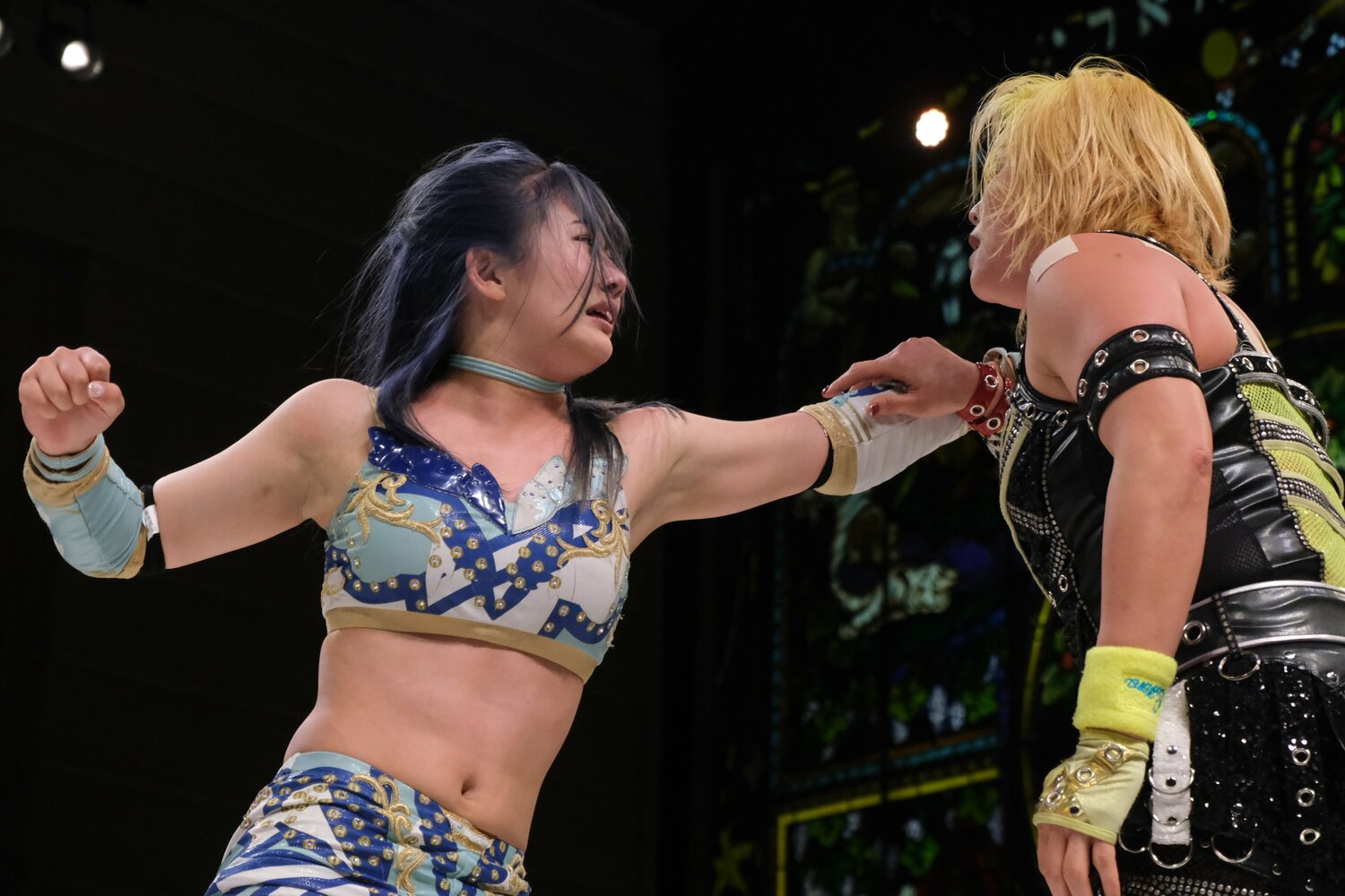 3月の「パッション注入マッチ」では、レジェンド高橋奈七永に正面からぶつかっていった ©Norihiro Hashimoto