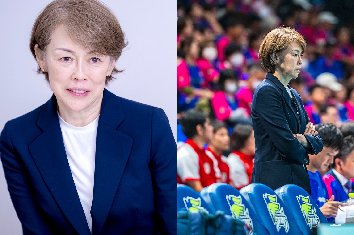 SAGA久光スプリングスの中田久美ヘッドコーチ。9シーズンぶりに指揮を執る ©Takuya Sugiyama