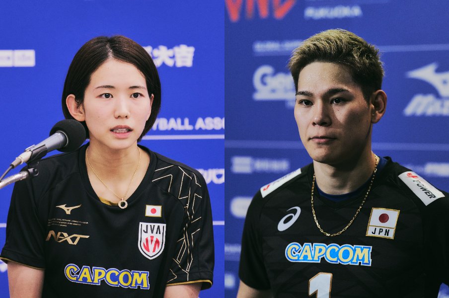 2022年の大晦日に結婚を発表したバレー界のビッグカップル、古賀紗理那と西田有志　©︎Yuki Suenaga