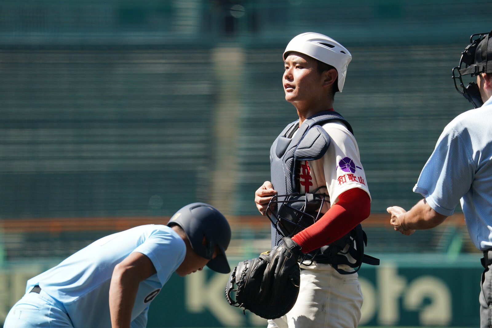 智辯和歌山では2年生ながら正捕手として甲子園優勝に貢献。決勝では本塁打も放った photo by Hideki Sugiyama