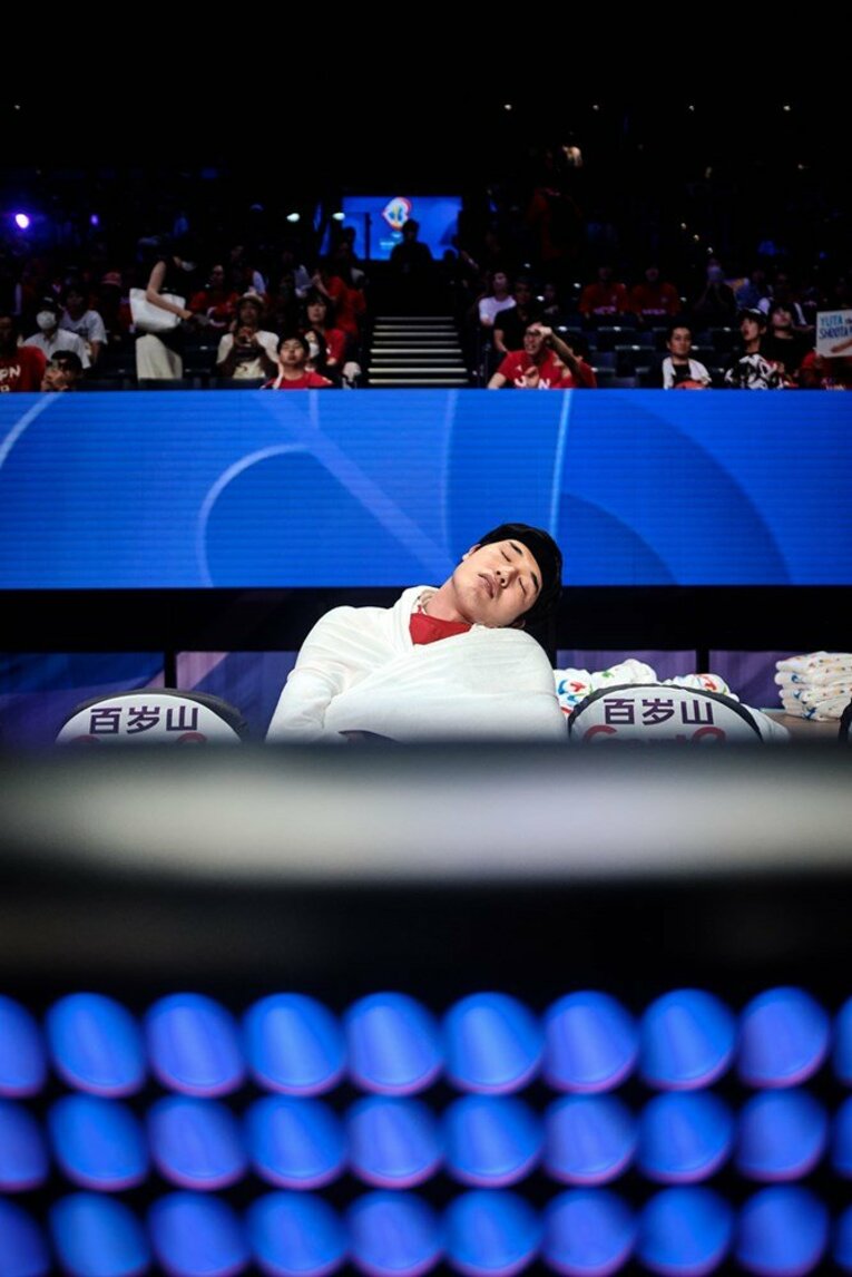 代表引退をかけてW杯に臨んでいた渡邊　©FIBA