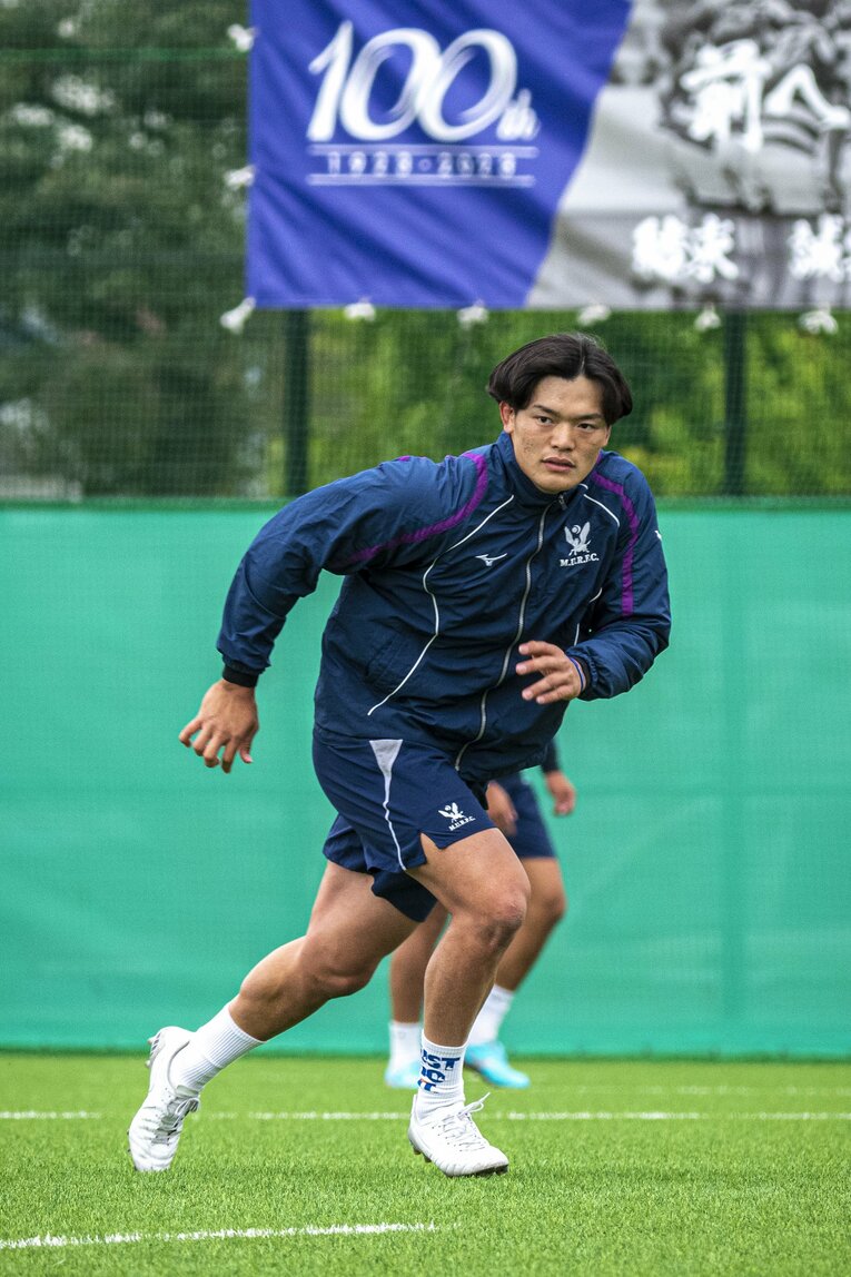 明治大ラグビー部キャプテン・廣瀬雄也（2023年）　©︎Takuya Sugiyama