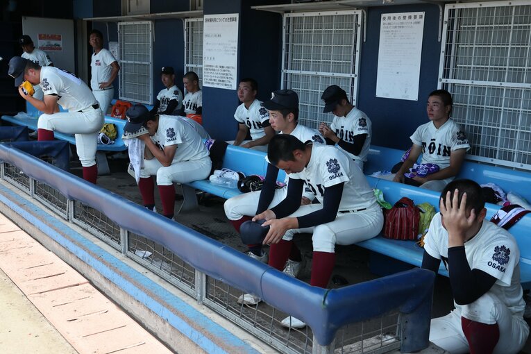 履正社に敗れた大阪桐蔭ナイン　©Sankei Shimbun