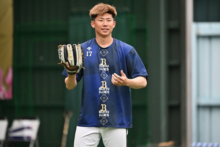 オリックス曽谷龍平（2024年キャンプ）　©︎Hideki Sugiyama