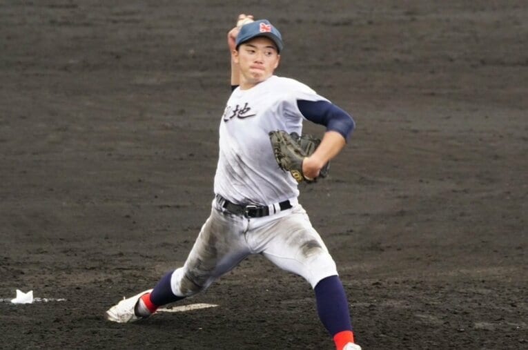 青森の小さな町にある野辺地高校野球部の「たったひとりの部員」である松舘侑希。厳しい環境にもかかわらず高校トップクラスの140キロを目指した ／ photograph by 野辺地高校野球部提供