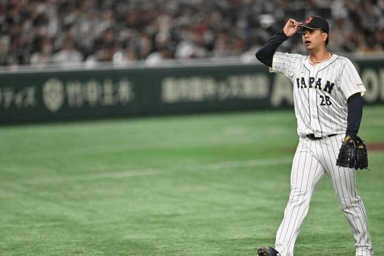 WBC1次ラウンドでは韓国戦とチェコ戦に登板した宇田川優希　©︎Naoya Sanuki