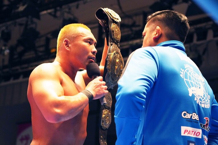 中嶋勝彦は1月27日の八王子大会で芦野祥太郎の挑戦を受ける　©Essei Hara