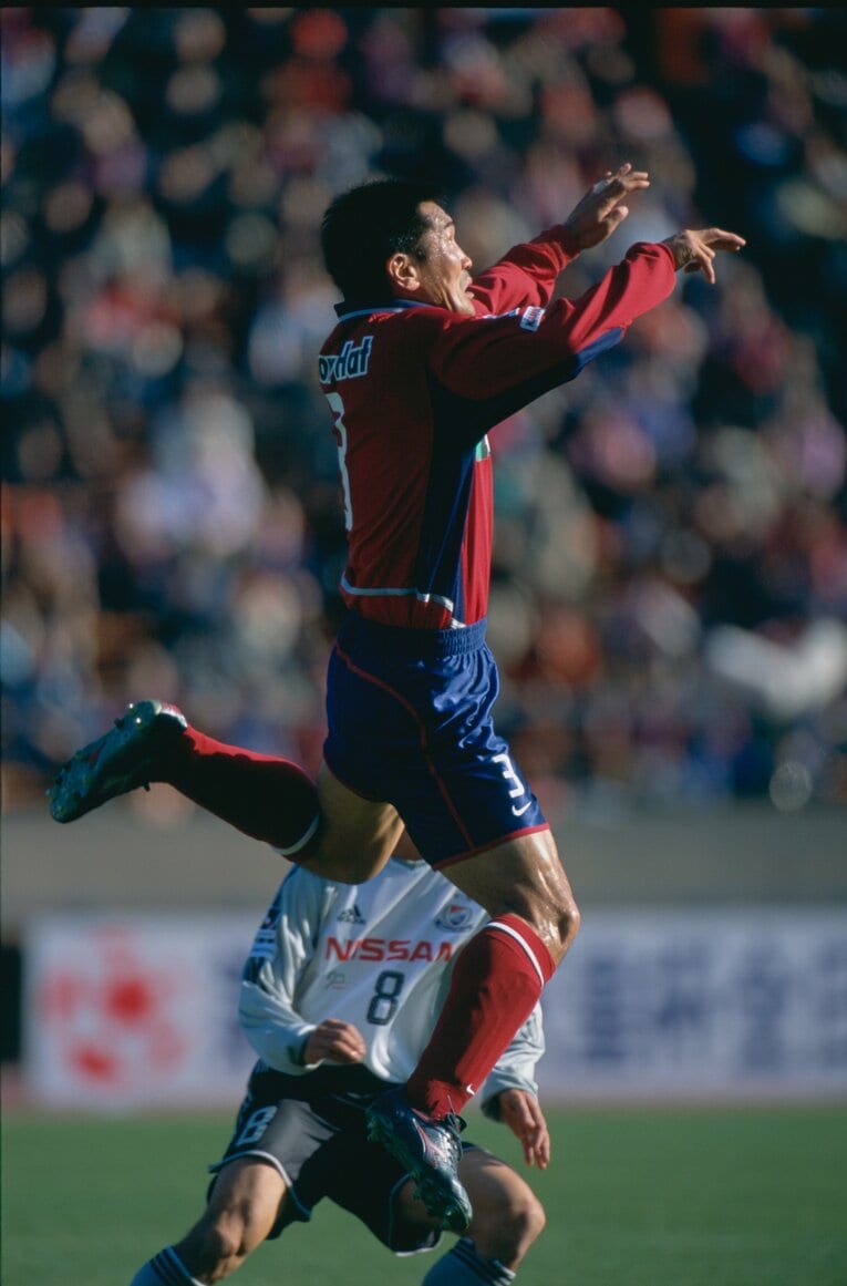 鹿島アントラーズ時代の秋田豊　©Takuya Sugiyama