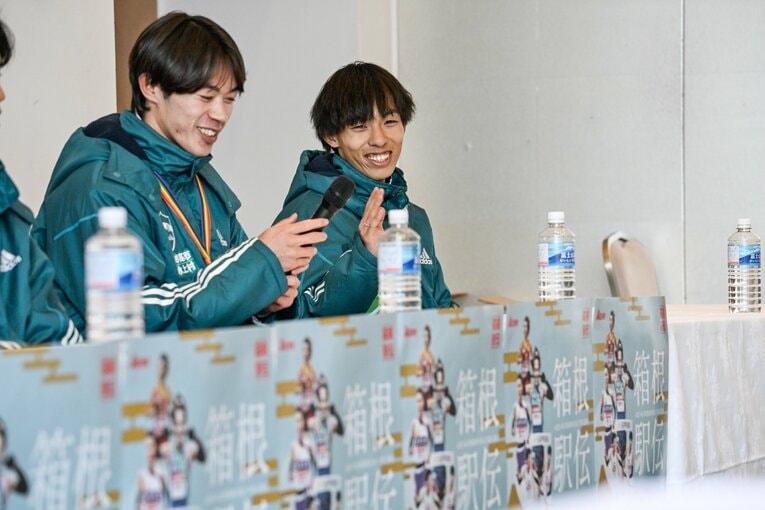 【黒田朝日レア写真】走り終えた直後もニコニコ（4年時。写真は続きます）　©Nanae Suzuki