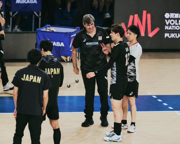 フィリップ・ブラン監督（VNLスロベニア戦）©︎Yuki Suenaga