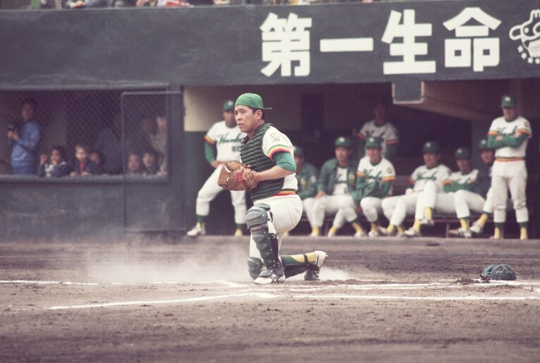 南海ホークス時代の野村克也。1970年～1977年まで選手兼任監督を務めた