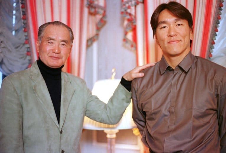 長嶋茂雄さんとの対談した松井秀喜　©Sports Graphic Number