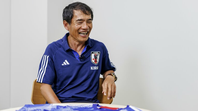U-17アジアカップ連覇について語る森山監督　©︎Kiichi Matsumoto