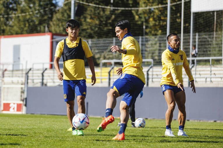 9月23日のアメリカ戦では久保建英が左MFで先発した　©Kiichi Matsumoto