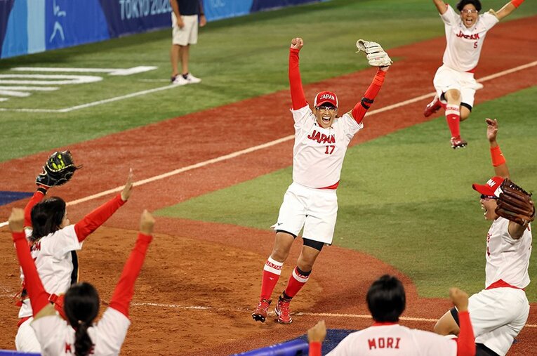 13年越しの連覇を果たしたソフトボール日本代表 ／ photograph by Yuichi Masuda／Getty Images
