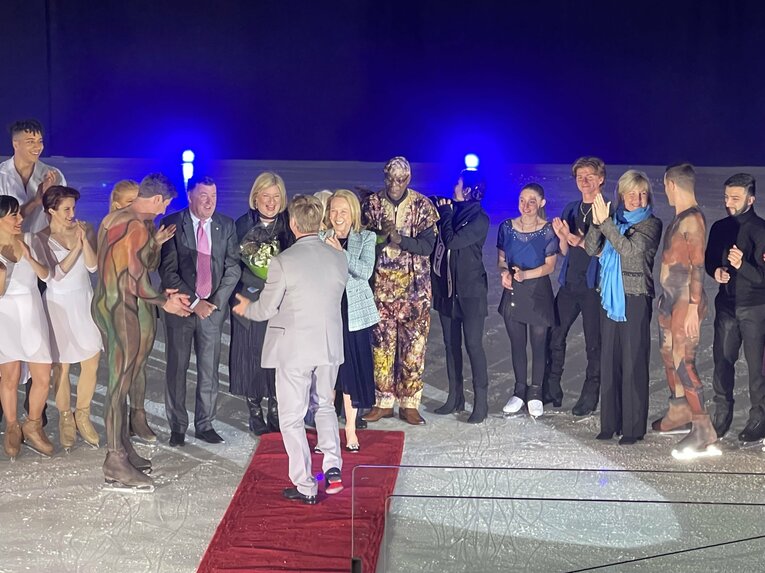 「Ice Theatre of New York」35周年を記念したガラパーティの様子　©Akiko Tamura