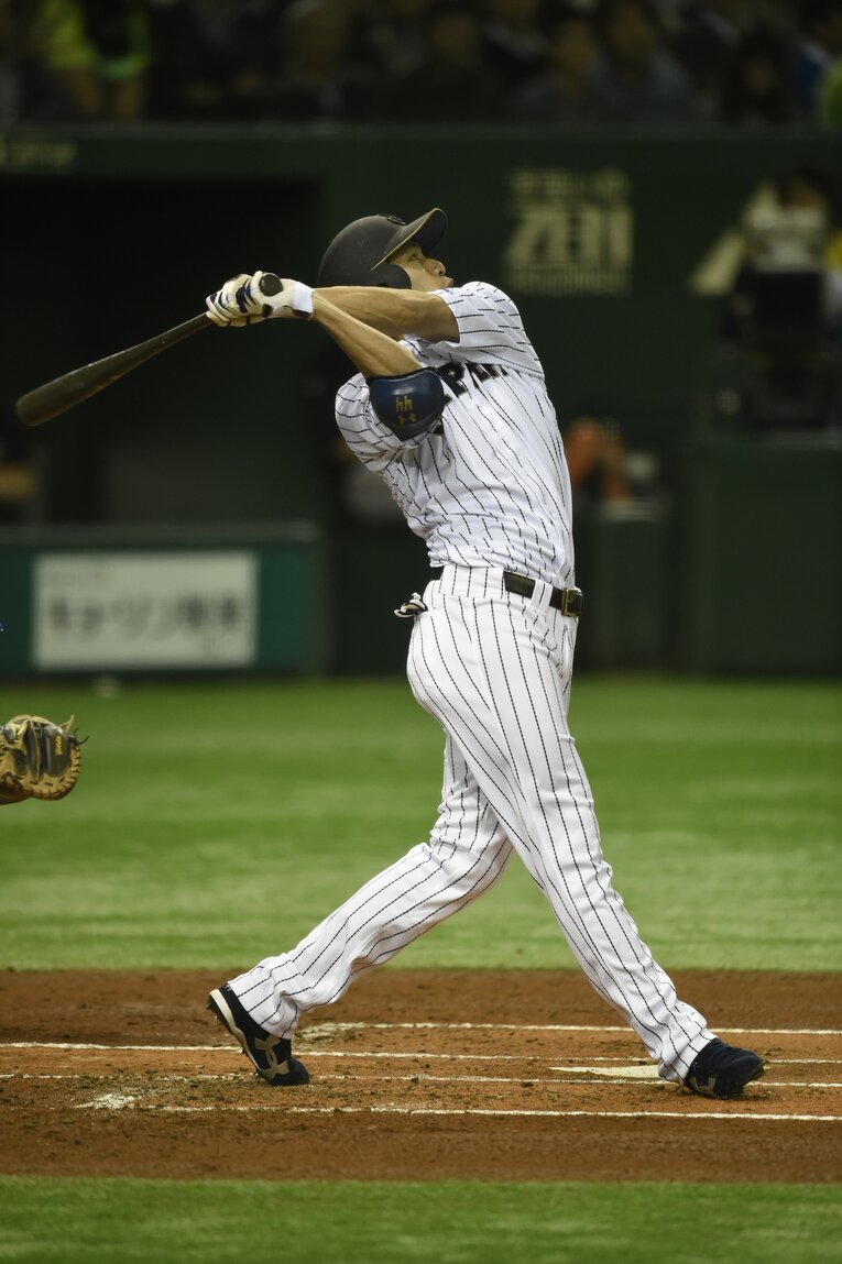 侍ジャパンでの柳田（2014年撮影）©Naoya Sanuki