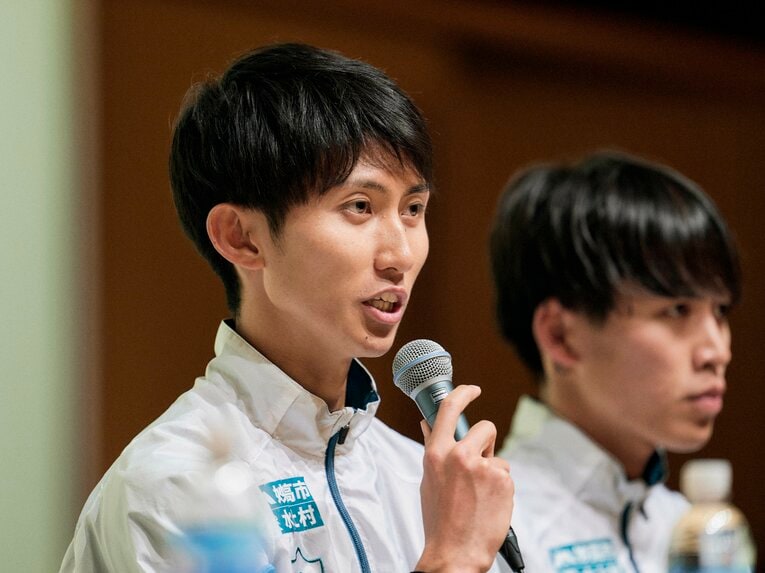 青学大キャプテンを務めていた田中さん　©Yuki Suenaga