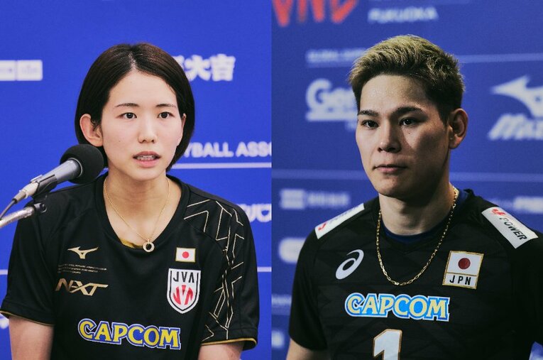 2022年の大晦日に結婚を発表したバレー界のビッグカップル、古賀紗理那と西田有志　©︎Yuki Suenaga