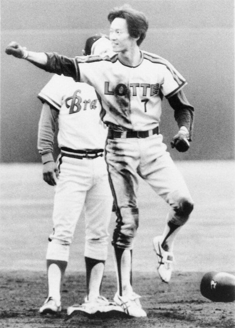 ロッテ時代の水上さん（1987年撮影）　©KYODO