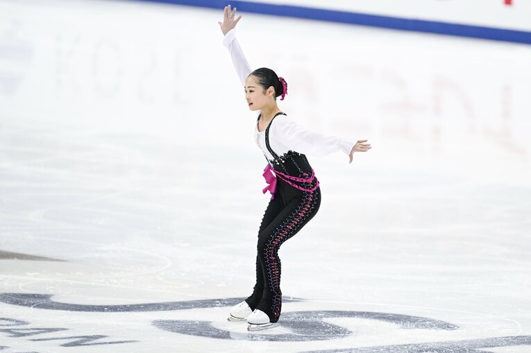 2023年全日本選手権、島田麻央の演技　©︎Asami Enomoto
