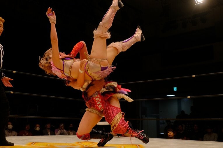 マリーゴールドの人気女子レスラー・後藤智香　©Norihiro Hashimoto