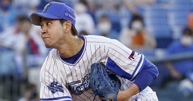 ベイスターズ平良、古巣・巨人相手に6回2失点の力投！巨人岡本の一発で逆転許しチーム連敗ストップならず。 - 野球 - Number Web - ナンバー