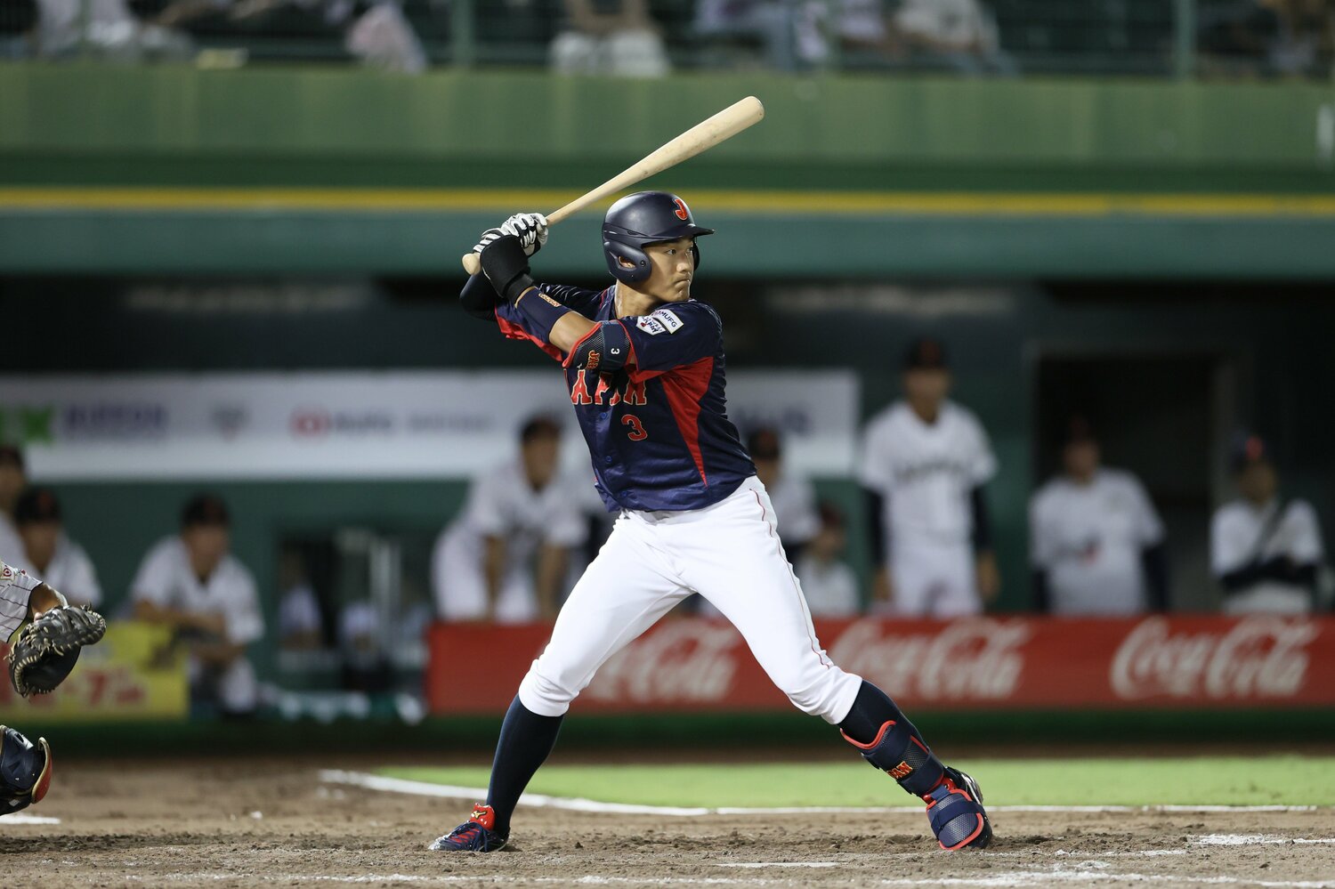 大学日本代表でプレーする西川史礁（青山学院大）　©JIJI PRESS