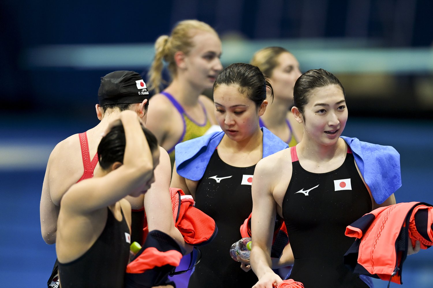 女子メドレーリレー決勝に出場した日本