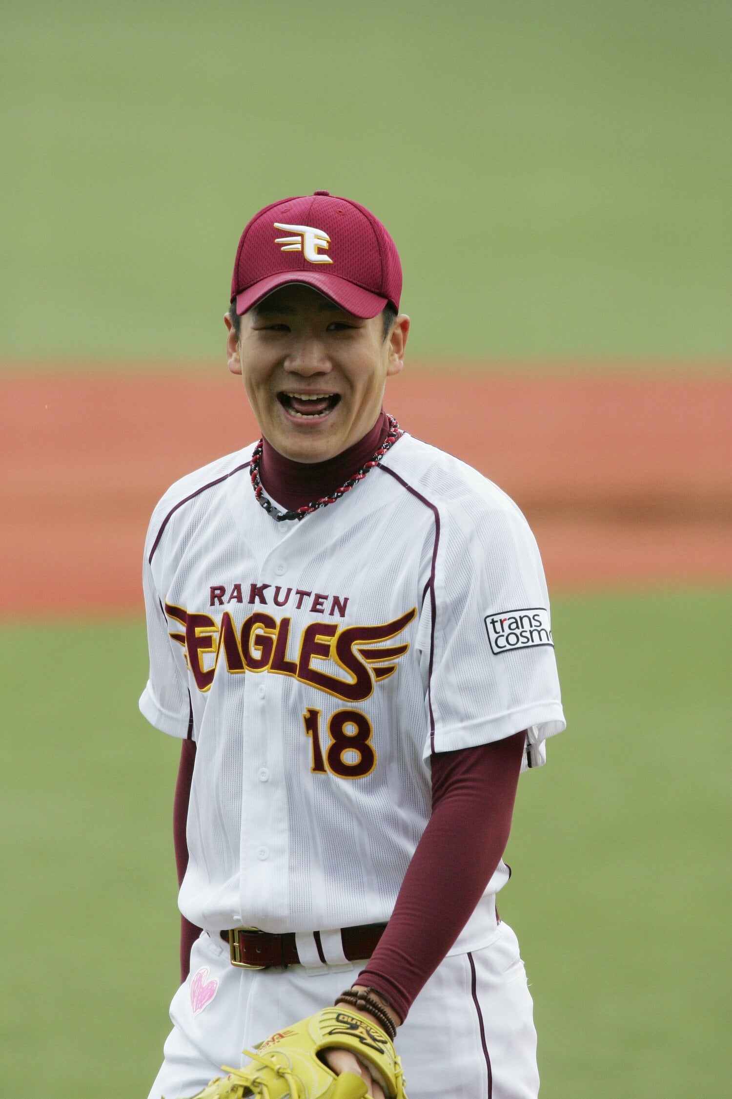 楽天入団1年目からすでに主力として活躍していた田中将大。寺田とは同じ北海道の高校出身だった　©︎BUNGEISHUJU