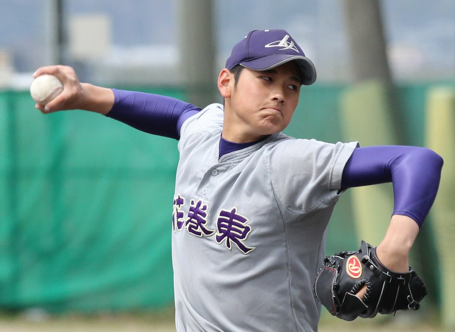 花巻東高時代の大谷翔平　©︎JIJI PRESS