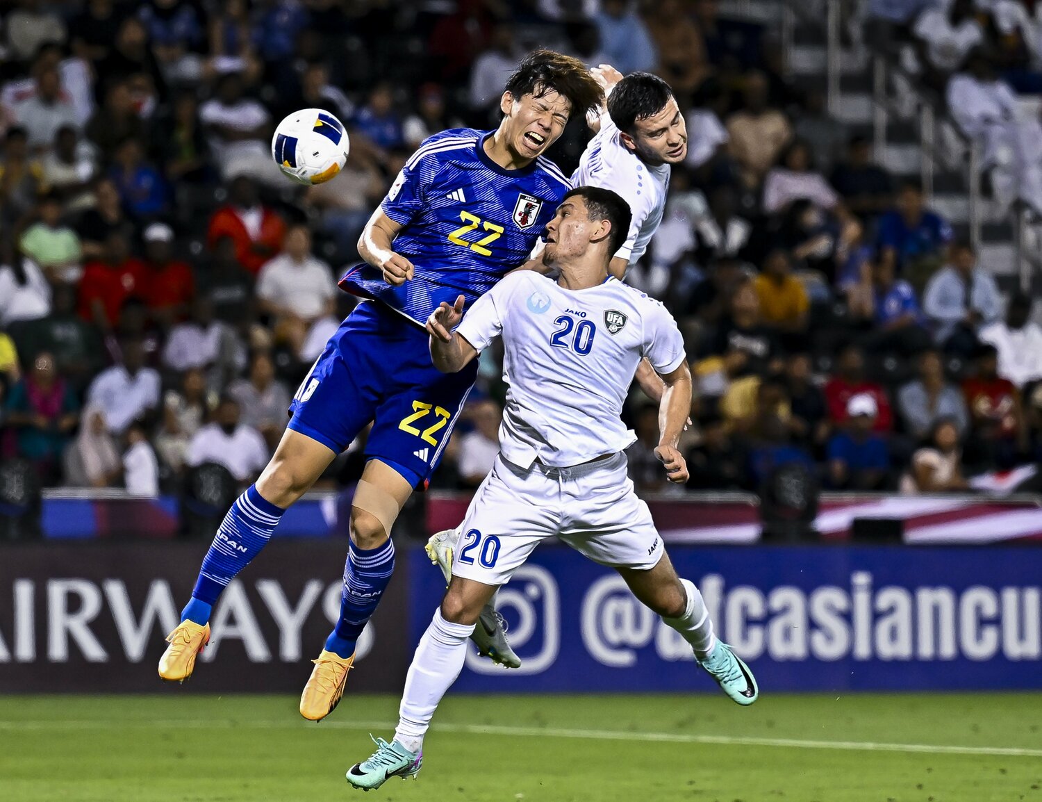 U23アジアカップ決勝での激しい空中戦　©Getty Images