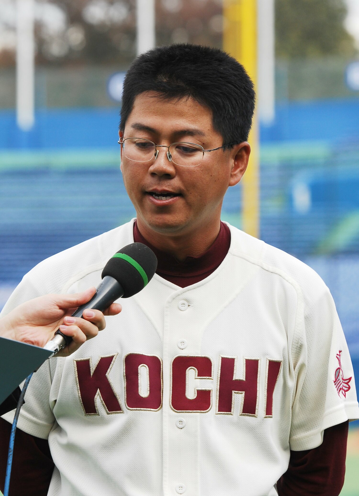 2006年秋の明治神宮大会で全国制覇に導いた島田達二監督（当時）　©JIJI PRESS