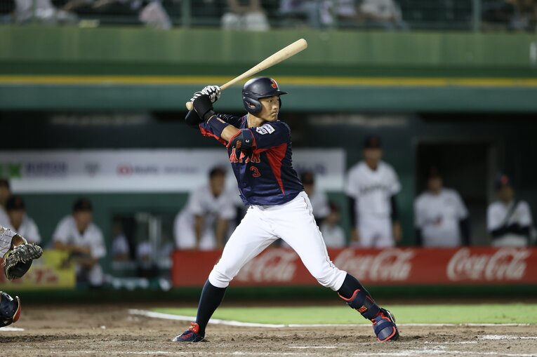 大学日本代表でプレーする西川史礁（青山学院大）　©JIJI PRESS