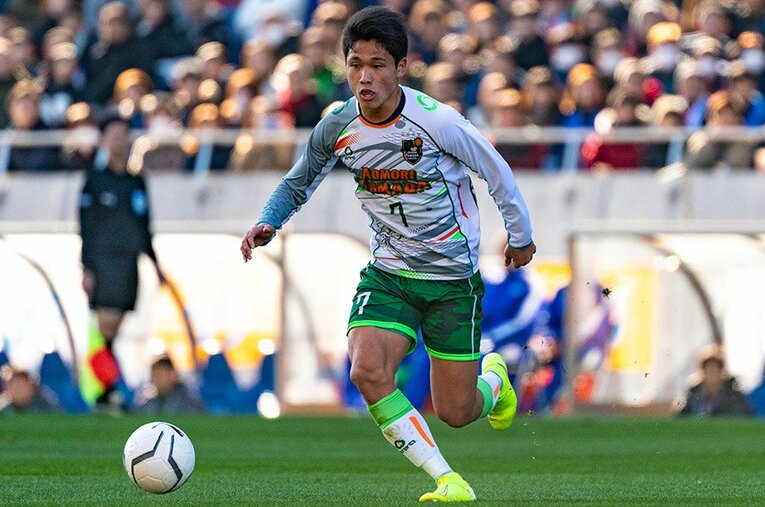 松木玖生（1年生時）／青森山田 ／ photograph by Hideki Sugiyama