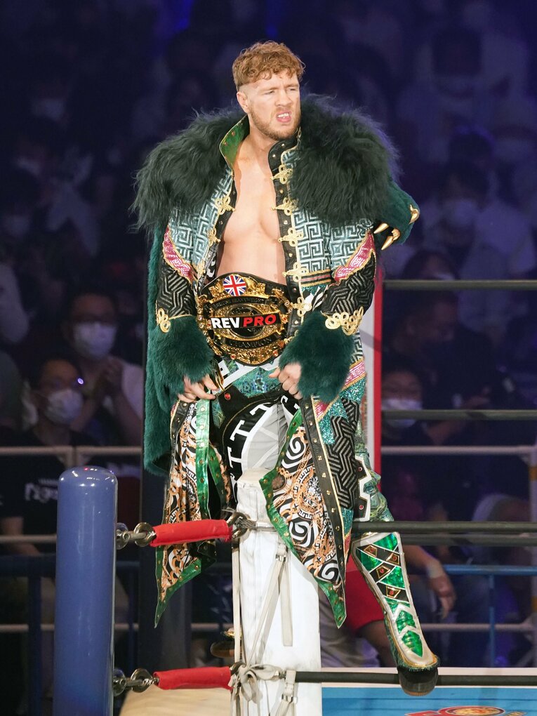 6月12日の大阪城ホール。IWGP USヘビー級王座に輝いたウィル・オスプレイ