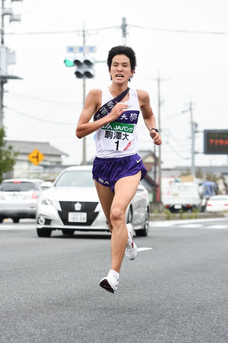 2014年の全日本大学駅伝。駅伝レビュー戦で区間2位という成績を残した　©Nanae Suzuki