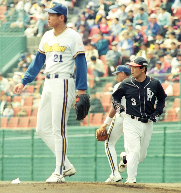 ダイエーの松永とオリックスの野田　©Sankei Shimbun