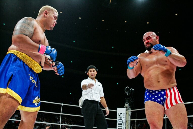 2004年8月、PRIDE2戦目のダン・ボビッシュ戦　©Susumu Nagao