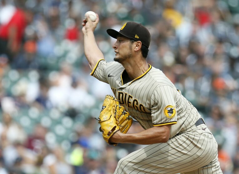 今季パドレスですでに10勝を挙げているダルビッシュ　©Getty Images