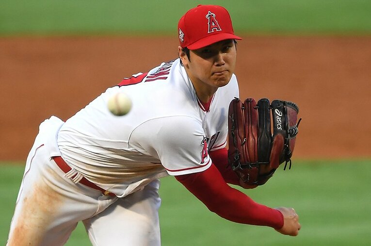MLBで自己最多となるシーズン5勝目を挙げた大谷翔平 ／ photograph by Getty Images