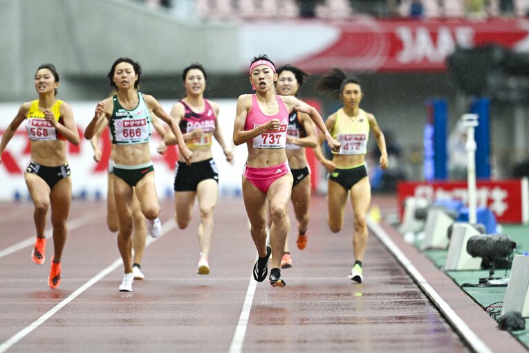 【2024日本選手権】最後の150ｍで一気に後続を突き放した　©Asami Enomoto