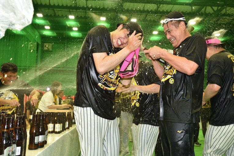 阪神タイガース 優勝ビールかけ　©︎Hideki Sugiyama 