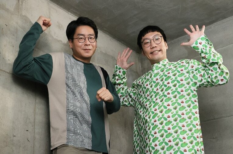 結成11年で初のM-1決勝だった男性ブランコ。浦井のりひろ（ツッコミ担当、写真左）と平井まさあき（ボケ担当） ／ photograph by Shigeki Yamamoto