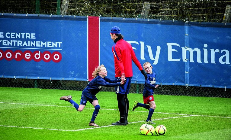 PSG在籍時代には、しばしば二人の息子、マキシミリアンとビンセントを連れて練習場に現れた