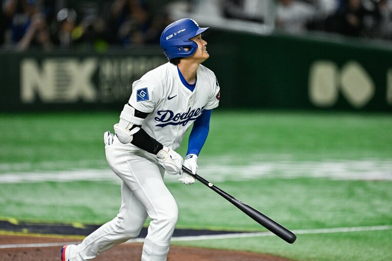 「天井当たった？」大谷さんドヤ顔→ポカン顔HRの一部始終（全11枚の2枚目）　©Nanae Suzuki