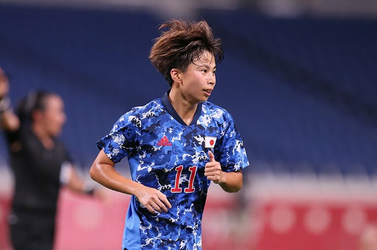 準々決勝で敗退したサッカー女子日本代表。田中美南は2ゴールと結果を出したが、何度も「悔しい」と大会を振り返った ／ photograph by Kaoru Watanabe/JMPA