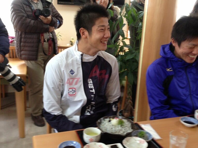 笑顔を浮かべるルーキーの横田さん　©︎Mayumi Doi