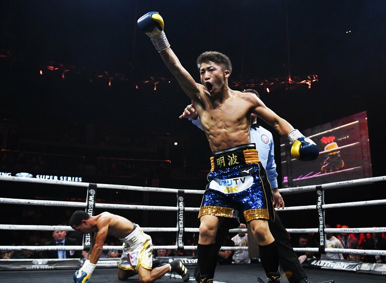 WBSS準決勝でロドリゲスを2回TKOで下した井上尚弥。要した時間はわずか259秒だった　©︎Getty Images